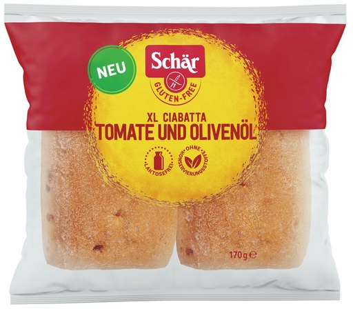 [3284] Schär XL Ciabatta Tomate & Olivenöl 170g