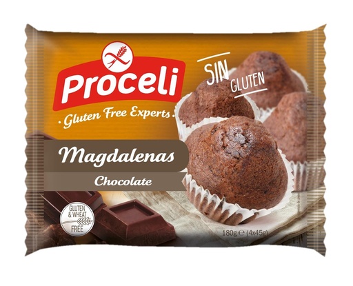 [3525] Proceli chocolade magdalenas 180g (45g x 4)