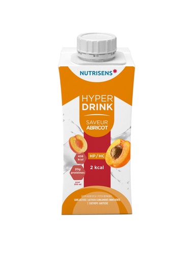 [1463] NS hyperdrink 2Kcal saveur abricot 200ml x 4 HP/HC - 4493458