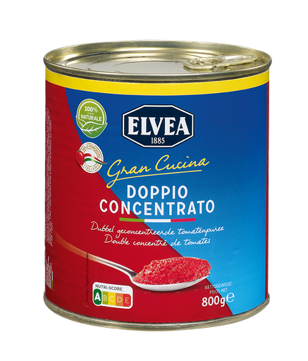 [2056] Elvea double concentré de tomates 28/30%  800g