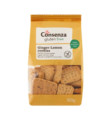 [3985] Consenza biscuits gingembre citron bio150g 