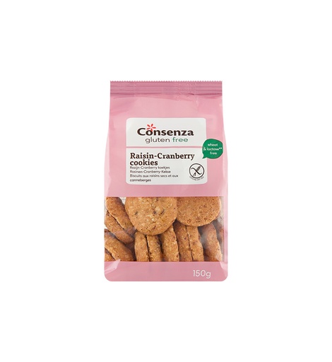 [3986] Consenza rozijn-cranberry koekjes 150g   